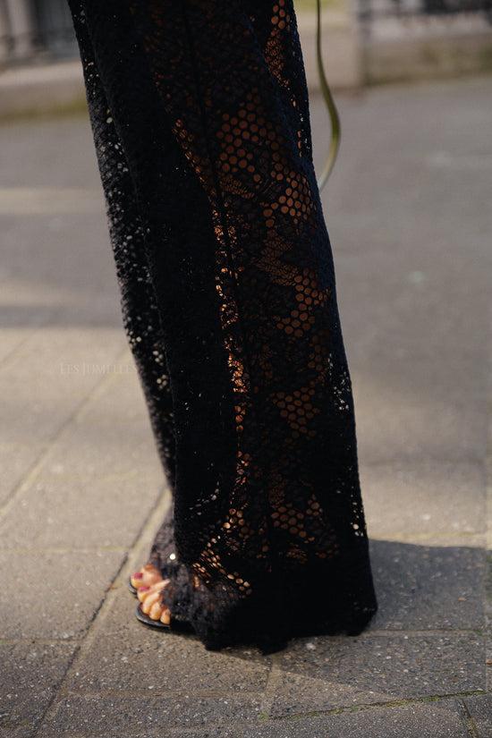 Les Jumelles SLFMilly Straight Pant Black