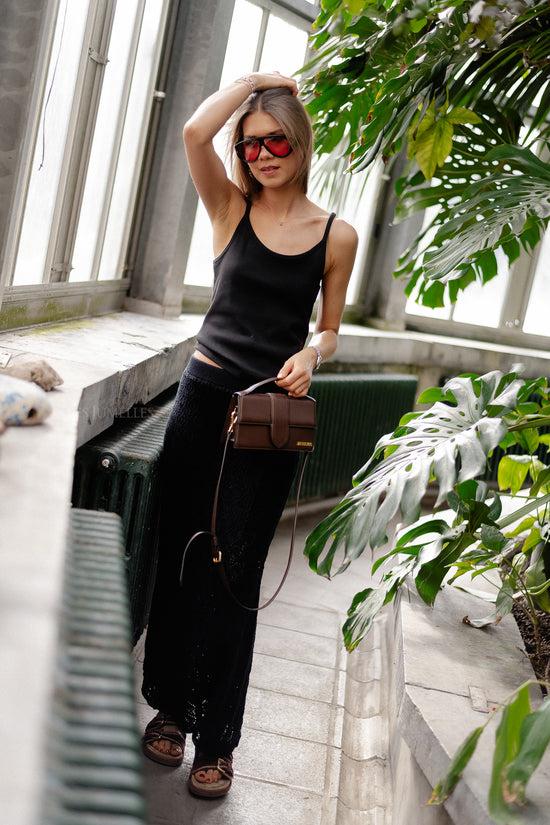 Les Jumelles SLFNiva HW Knit Skirt Black