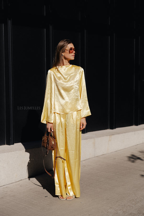 Les Jumelles SLFSelene HW Wide Pant Sundress