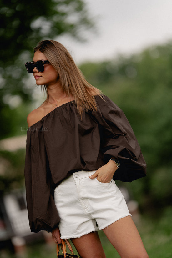 Les Jumelles Tardis Denim Shorts Wit