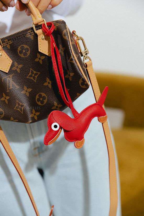 Les Jumelles Teckel Sleutelhanger Rood