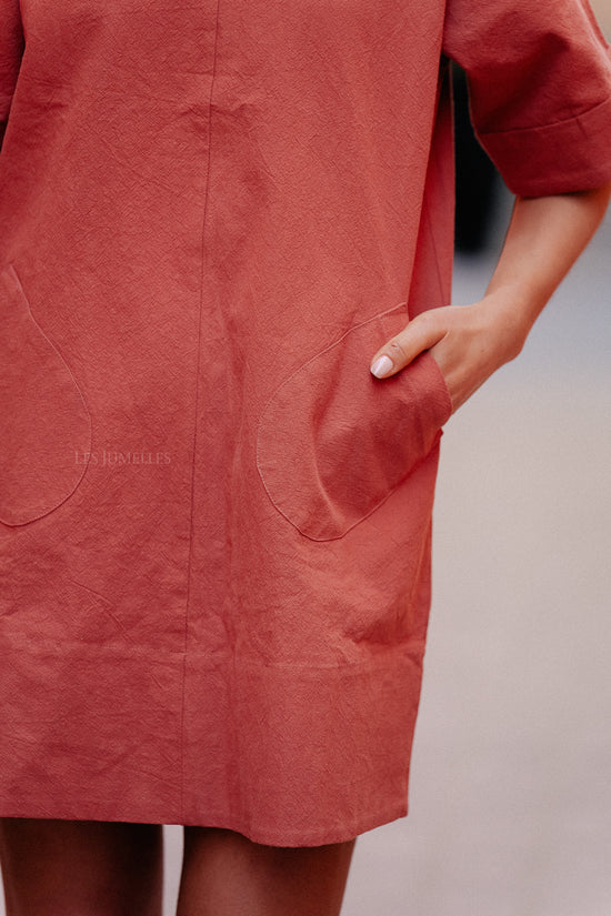 Les Jumelles Valerie Korte Jurk Brick