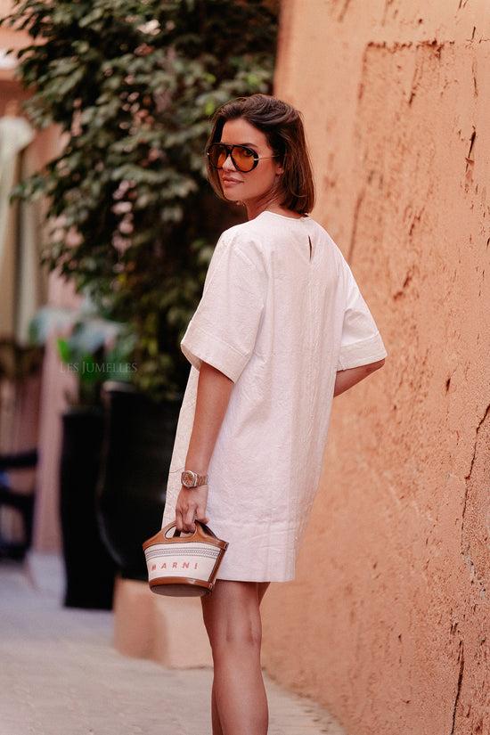 Les Jumelles Valerie Korte Jurk Wit