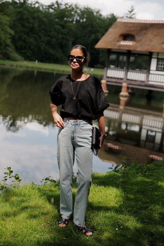 les jumelles VIBaluni O-hals SS volume top zwart