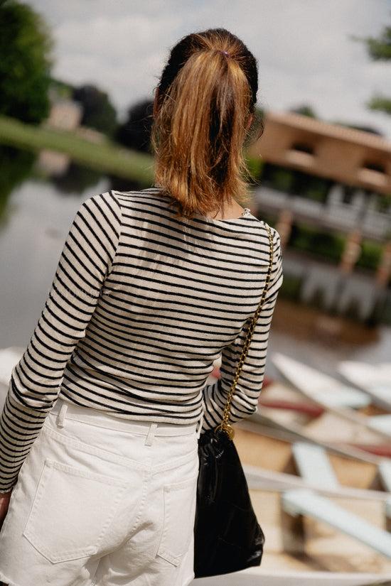 Les Jumelles VIRika LS Funnel Neck Top Black/birch