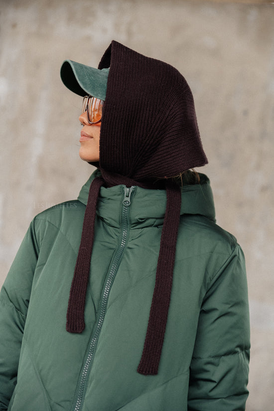 Les Jumelles Woona Hoofdsjaal Hot Fudge Bruin