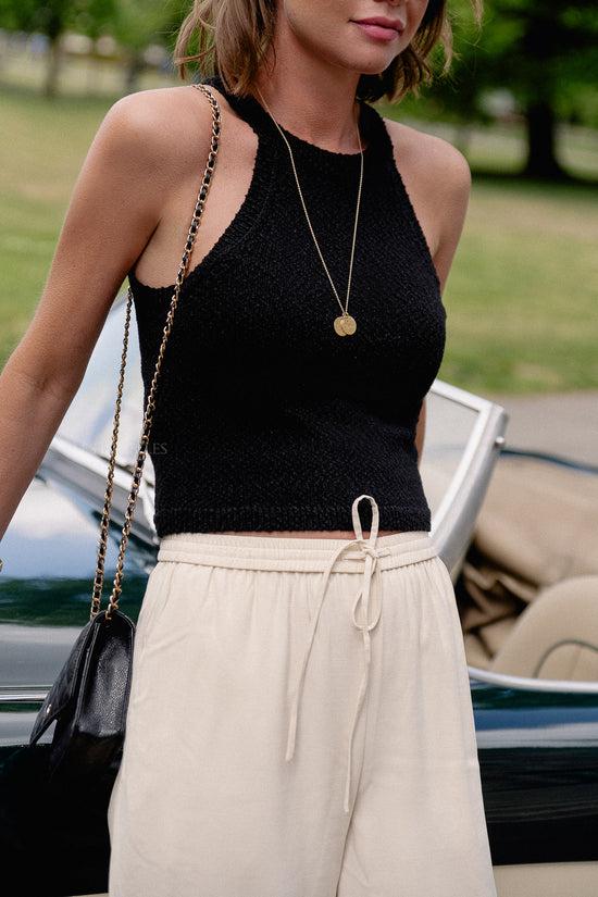 les jumelles Yandra top black