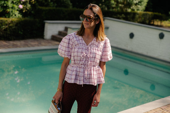 les jumelles YASLetera SS top romance rose