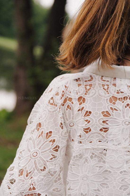 Les Jumelles YASMilvo 2/4 Shirt Wit