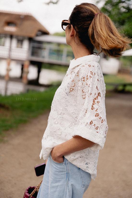 Les Jumelles YASMilvo 2/4 Shirt Wit