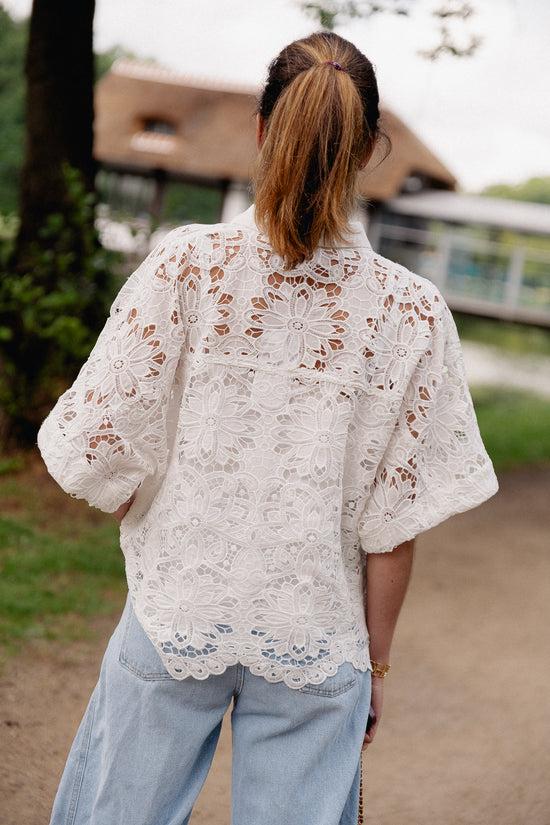 Les Jumelles YASMilvo 2/4 Shirt Wit