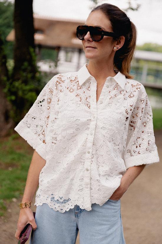 les jumelles YASMilvo 2/4 shirt wit