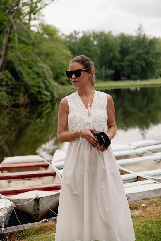 Les Jumelles YASSascha SL Lange Jurk Wit