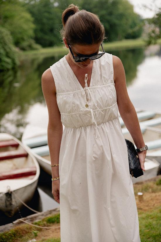 Les Jumelles YASSascha SL Lange Jurk Wit