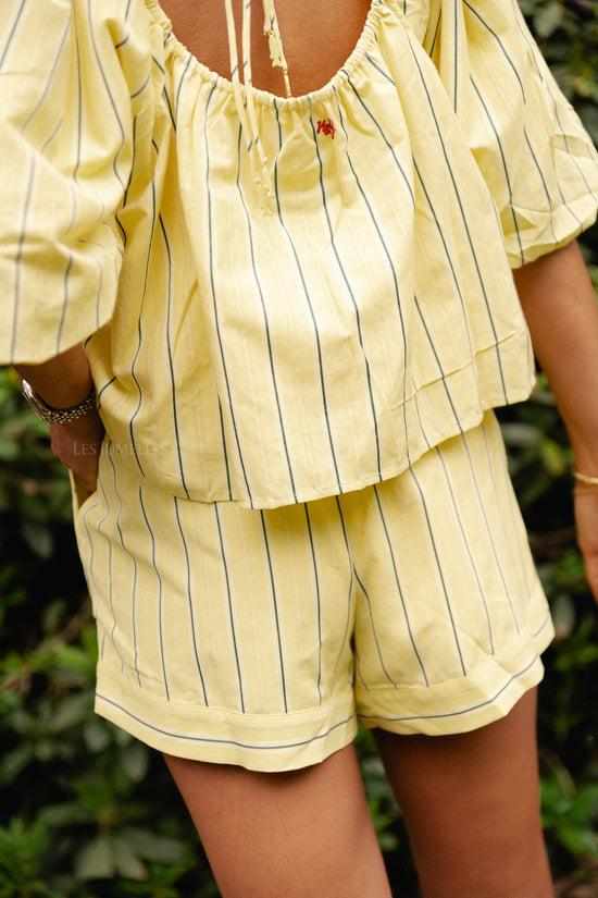 Les Jumelles Yessie Shorts Gele Streep