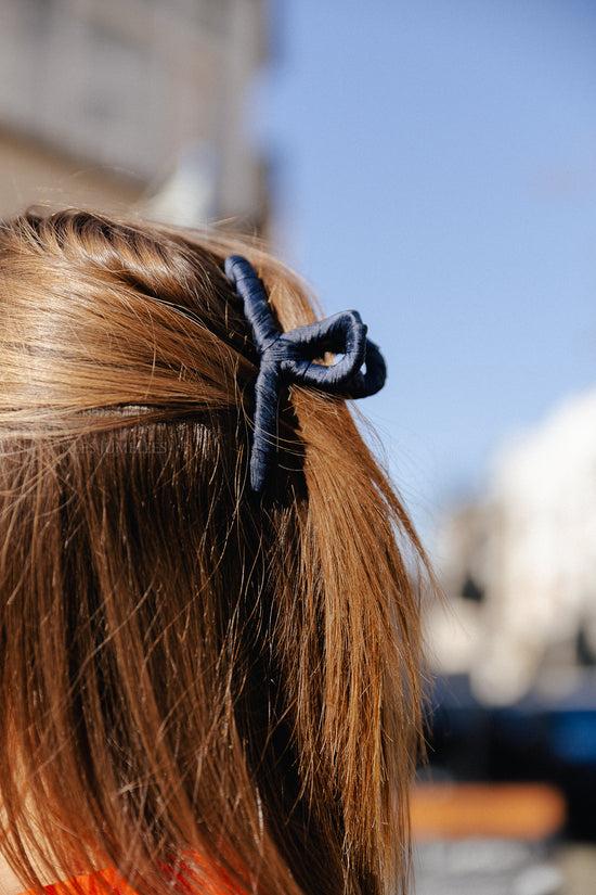 Les Jumelles Luster Celabrina Hair Claw Navy Blazer