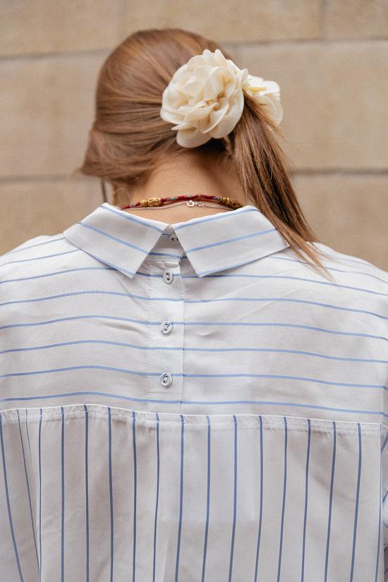 Les Jumelles Peromia Fluwelen Haarspeld Gebroken Wit