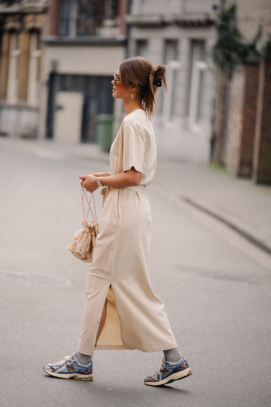 Les Jumelles SLFEssential SS Pocket Ankle Dress Birch