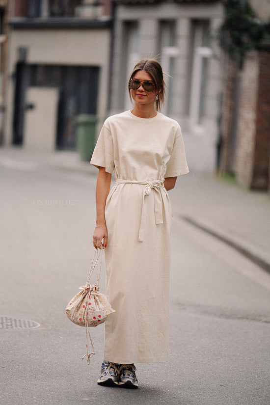 Les Jumelles SLFEssential SS Pocket Ankle Dress Birch