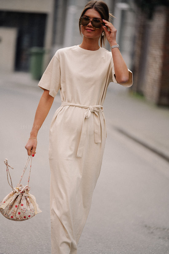 les jumelles SLFEssential SS pocket ankle dress birch