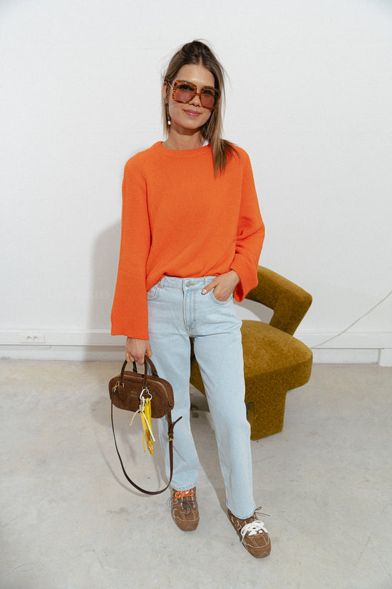 Les Jumelles SLFKate-Alice Rechte Jeans Hemelsblauw