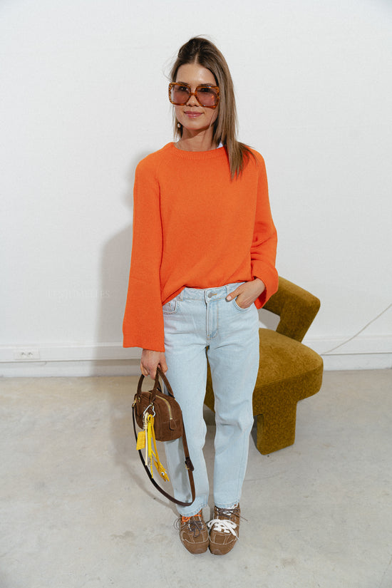 Les Jumelles SLFKate-Alice Rechte Jeans Hemelsblauw