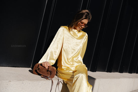 Les Jumelles SLFSelene LS Draped Neckline Top Sundress