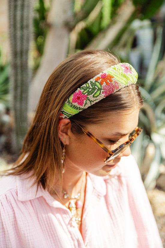 Les Jumelles Tropica Haarband Met Kralen Multicolor