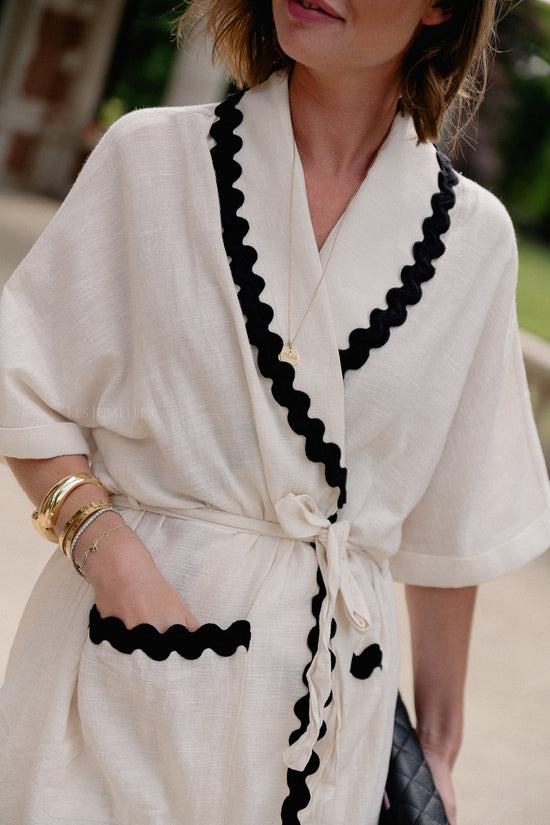 Les Jumelles VIManda Wavy 2/4 Kimono Birch/black Beauty