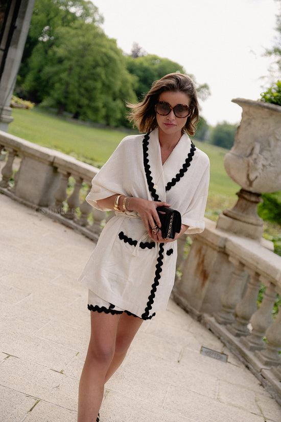 Les Jumelles VIManda Wavy 2/4 Kimono Birch/black Beauty