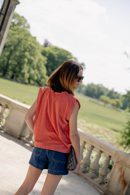 Les Jumelles YASNema HMW Denim Shorts Medium Blue Denim