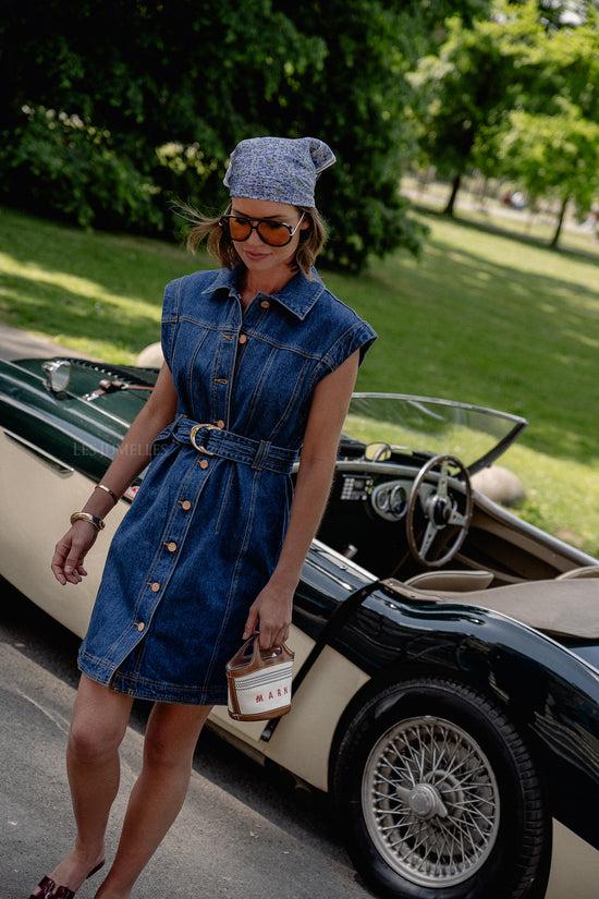 Les Jumelles YASNema SL Denim Dress Medium Blue Denim