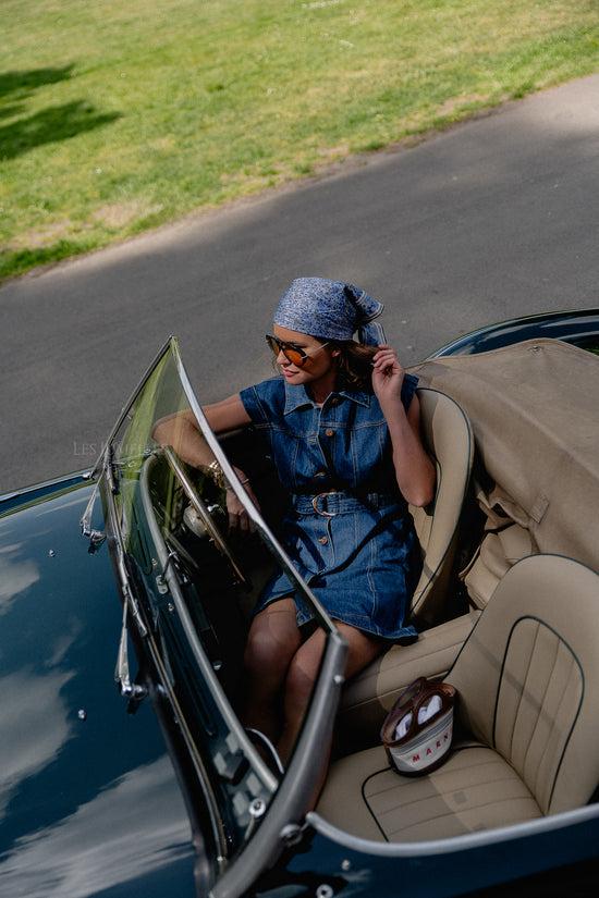 les jumelles YASNema SL denim dress medium blue denim