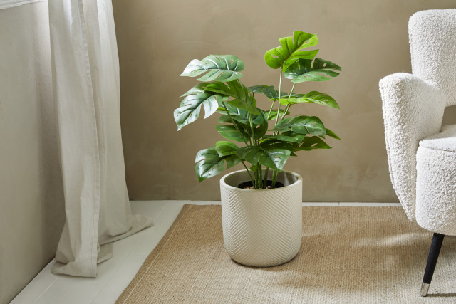 lifa living Kunstplant Monstera - Lifa Living Niet gezegend met groene vingers en is water geven een klusje dat vaak vergeten wordt? Geen zorgen want dan is deze kunst Monstera de ideale kamerplant Dankzij de karaktervolle uitst