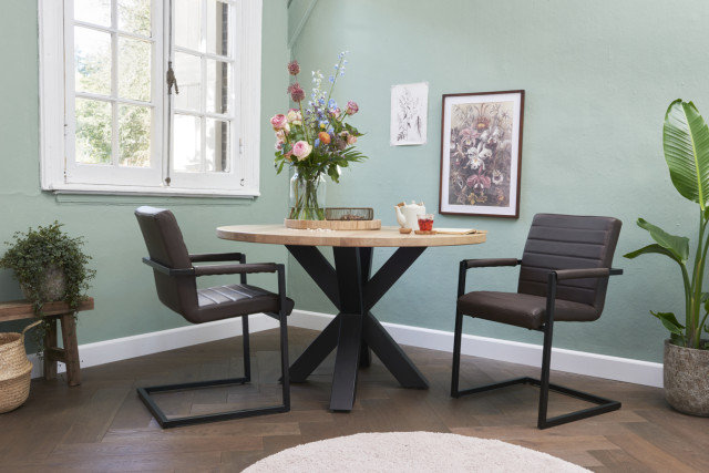 lifa living Buffalo leren stoel Adelaide set van 2