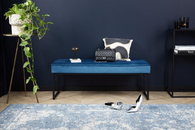 lifa living Fluwelen halbank Londen blauw