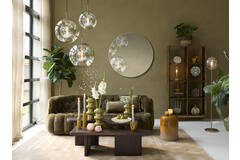 Light & Living Bank 200x100x78 Cm AMARA Velvet Olijf Groen