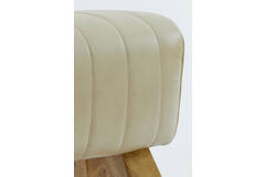 Light & Living Bank 90x31x46 Cm RAMY Leer Zand+hout Naturel