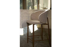 light & living Barkruk 57x55x94 cm ALUKO licht bruin+bruin