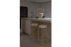 Light & Living Barkruk Ø41x73 Cm ALICE Bouclé Crème+crème