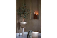 Light & Living Bijzettafel 28x28x53 Cm ABALA Mat Taupe