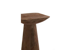 Light & Living Bijzettafel 33x33x53 Cm DEGO Mat Donker Bruin