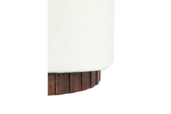 Light & Living Bijzettafel 37x34x45 Cm SEDDON Crème+hout Bruin