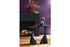 Light & Living Bijzettafel 40x33x55 Cm MACAU Mat Zwart