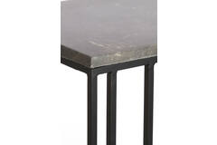 Light & Living Bijzettafel 41x31x66 Cm ROSHAN Bruin Marmer+zwart