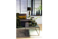 Light & Living Bijzettafel 45x30x62 Cm CHISA Mango Hout Zwart-ant Brons