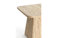 Light & Living Bijzettafel 45x45x42 Cm KEPAMI Travertin Zand