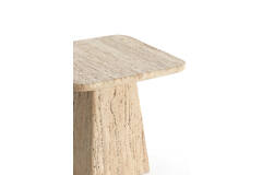Light & Living Bijzettafel 45x45x42 Cm KEPAMI Travertin Zand