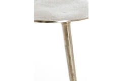 Light & Living Bijzettafel 53x30x48 Cm LINOS Ruw Nikkel