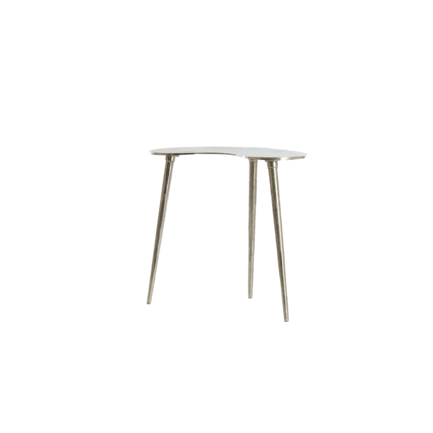 light & living Bijzettafel 53x30x48 cm LINOS ruw nikkel